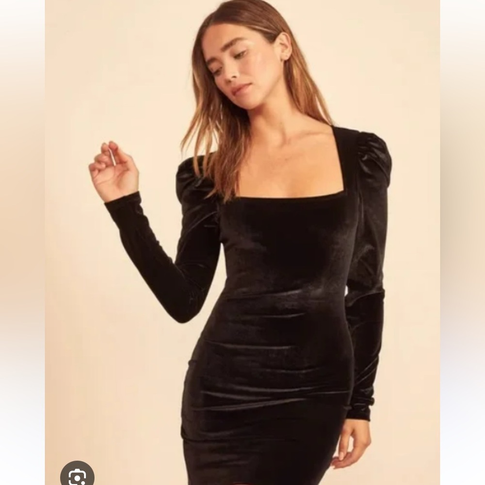 Reformation black dress